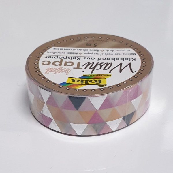 Folia - Washi tape hotfoil 26108 Triunghiuri