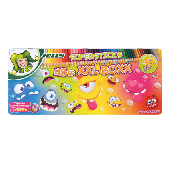 Set creioane colorate Supersticks XXL Boxx Jolly 3000-0513