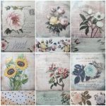 Carte postala - Hartie de orez Floral ITD | 10 modele