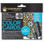 Carte de colorat Chameleon 16 cartoane 10x15cm