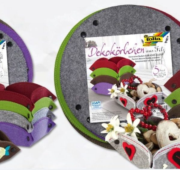 Folia Set 5 cosuri decorative din Fetru