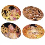 Set 4 suporturi pentru pahare Gustav Klimt Fridolin 17921