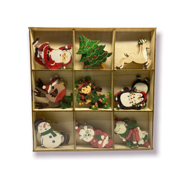Set figuri din lemn Craciun Craft Sensations CR1115K