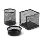 Suport metalic accesorii birou set 3 Mesh Mas 505 | 4 culori