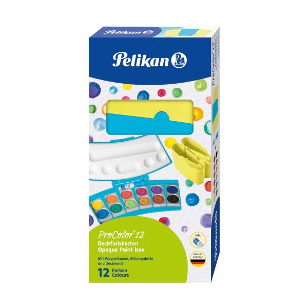 Acuarele Procolor 12 cu pahar Pelikan 701204