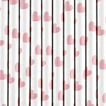 Set 10 paie din hartie inimi PartyDeco SPP7M
