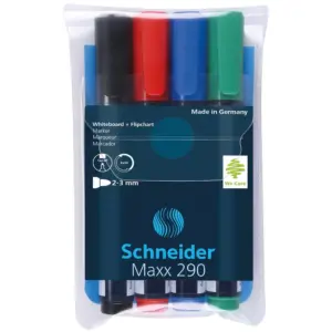 Set 4 Markere Whiteboard Schneider Maxx 290