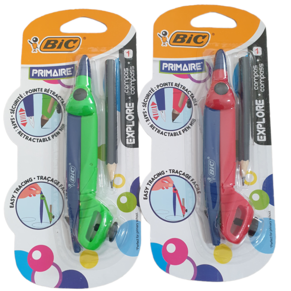 Compas Explore Bic 2 culori