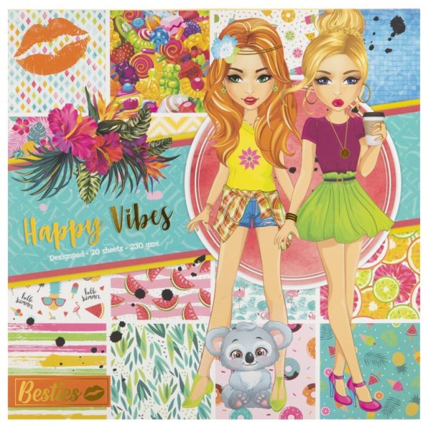 Carton decor Happy Vibes Besties Moxy 140006