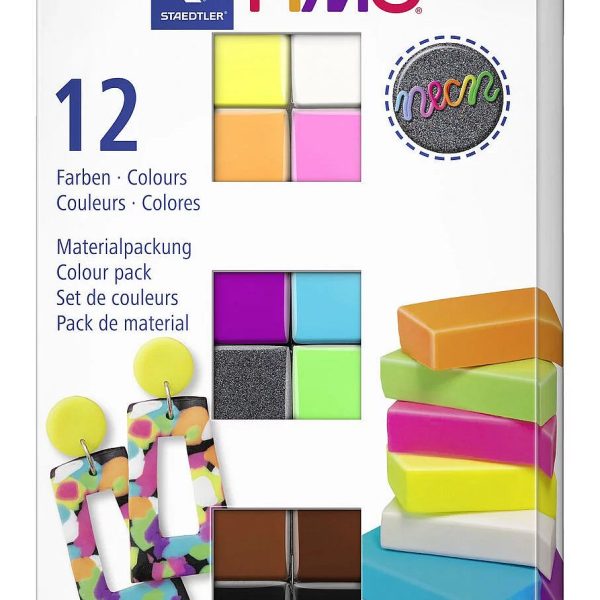 Set FIMO Neon Colour pack 8013 C12-3 Staedtler