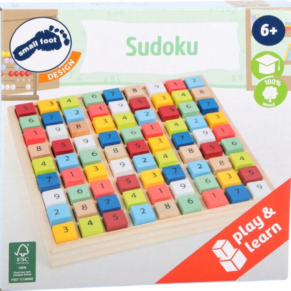 Sudoku colorat Educate din lemn Small foot 11164