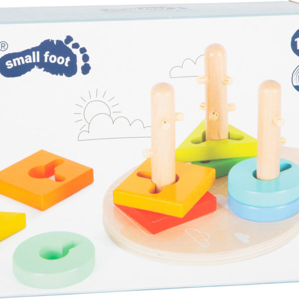 Forme și culori potrivite Motor Skills din lemn Small foot 11190