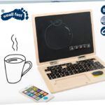 Laptop din lemn cu placă magnetică Small foot 11193