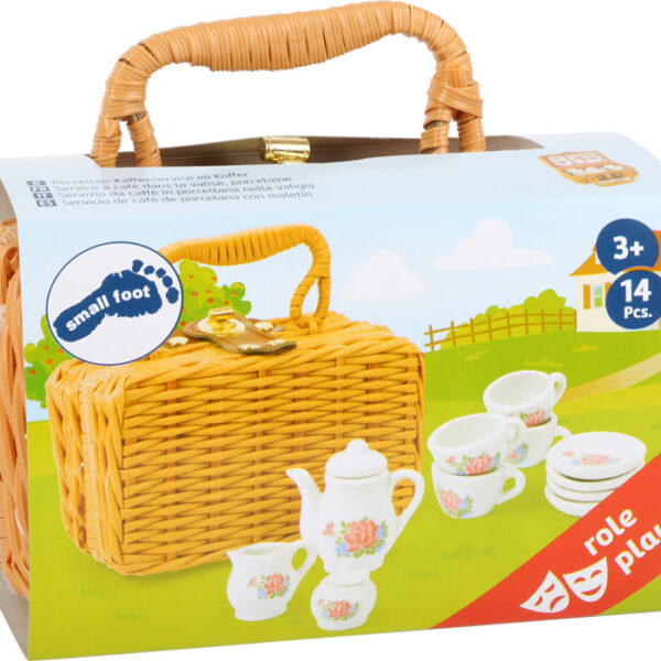 Set servire cafea din porțelan în cutie Small foot 11274