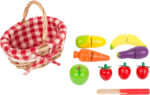 Coș de cumpărături cu fructe tăiabile din lemn Small foot 11281