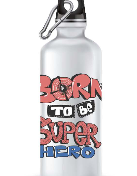 Termos aluminiu 500ml born to be super hero Marpimar 21BB11