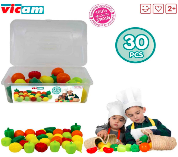 Fructe si legume set 30 piese Vicam 6