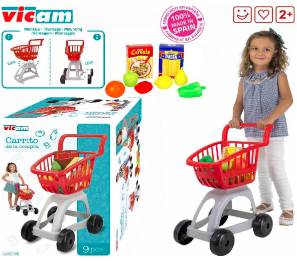 Coș supermarket set 9 piese Vicam 93