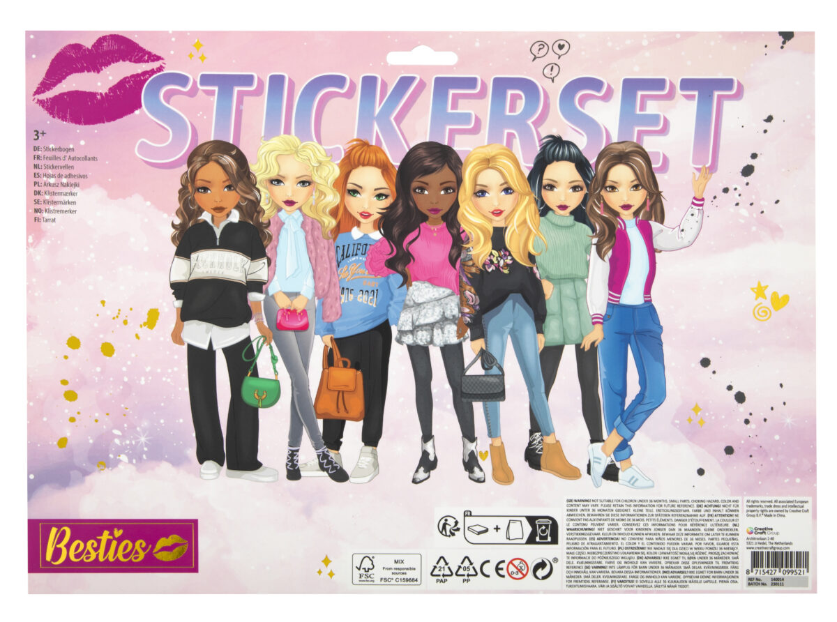 Set stickere 14 coli Besties Moxy 140014