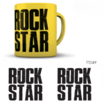 Cană galbenă ROCK STAR Marpimar TTD49