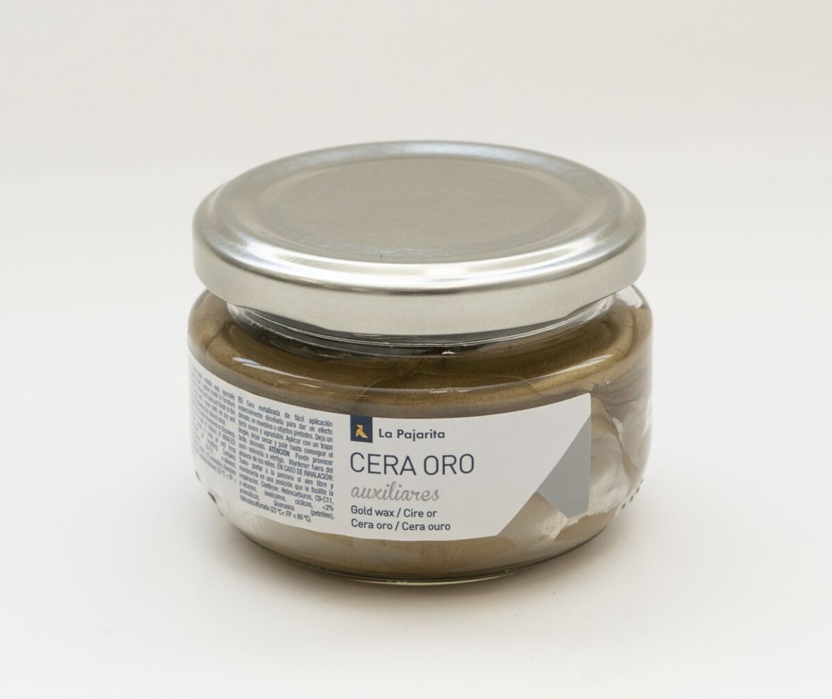 Ceară solidă metalică auriu sau argintiu 75 ml La Pajarita