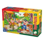 Puzzle 35 piese Copii din Basme D-Toys 60389