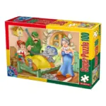 Super puzzle copii – 100 piese D-Toys 60402