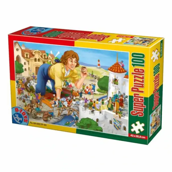 Super puzzle copii – 100 piese D-Toys 60402