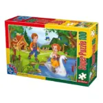 Super puzzle copii – 100 piese D-Toys 60402