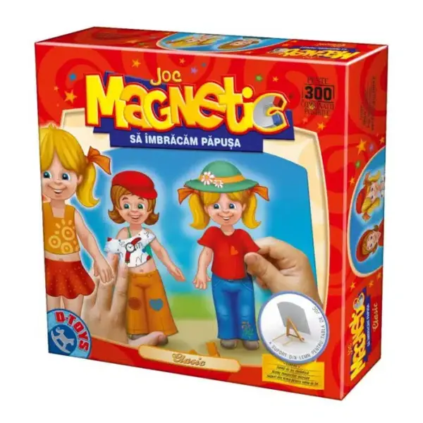 Joc Să îmbrăcăm păpușa, clasic – Joc educativ magnetic D-Toys 60662