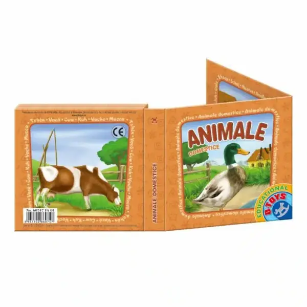 Carte Pliantă – Animale Domestice D-Toys 60747