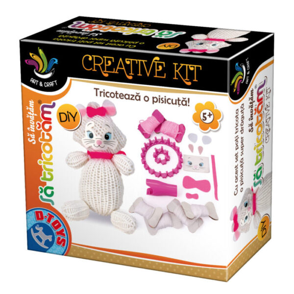 Set de Tricotat Forme de Animale – Set creativ D-Toys 66404