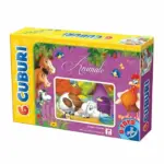 Cuburi puzzle Animale – 6 piese D-Toys 68224