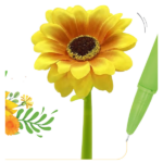 Pix siliconic FLEXI Sun flower Lebez 81499