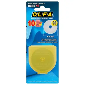 Set 10 lame cutter cu disc rotativ OLFA Lebez RB4510