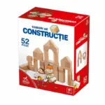 Cuburi de construcție din lemn, 52 piese D-Toys 60884