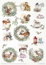 Kit creativ hârtie Wonderful Christmas Time ITD MS008