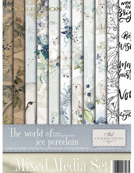 Kit creativ hârtie The world of ice porcelain ITD MS011