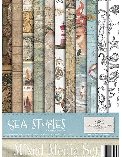 Set creativ hârtie de orez Sea Stories ITD MS033