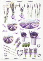 Set creativ hârtie de orez Lavander ITD MS036