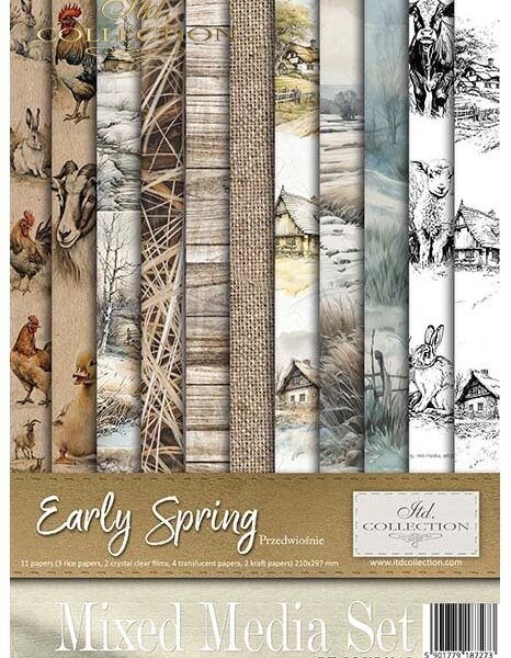 Set creativ hârtie de orez Early Spring ITD MS042