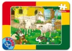 Puzzle 12 piese – animale sălbatice D-Toys 60181