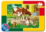 Puzzle 12 piese – animale sălbatice D-Toys 60181