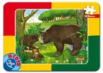 Puzzle 12 piese – animale sălbatice D-Toys 60181