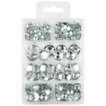 Diamante acrilice decorative 6-18mm 30g Meyco 132-07