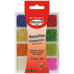 Mărgele Rocailles 2,5mm, 60g, 8 culori Meyco 132-10