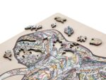 Puzzle din lemn cu elefant Moxy 400072