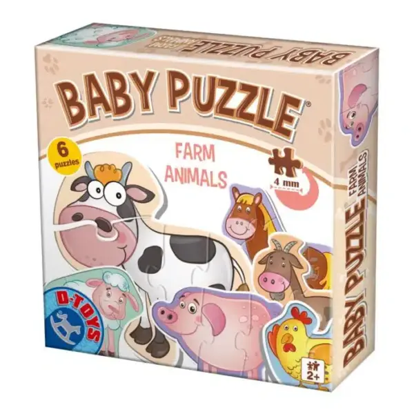 Baby Puzzle – Animale domestice D-Toys 71262