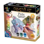 Color Me Pets – Set de modelat și colorat figurine animale: pisică și cățel D-Toys 71415