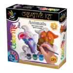 Color Me Animals – Set de modelat și colorat figurine animale: iepuraș și bufniță D-Toys 71422